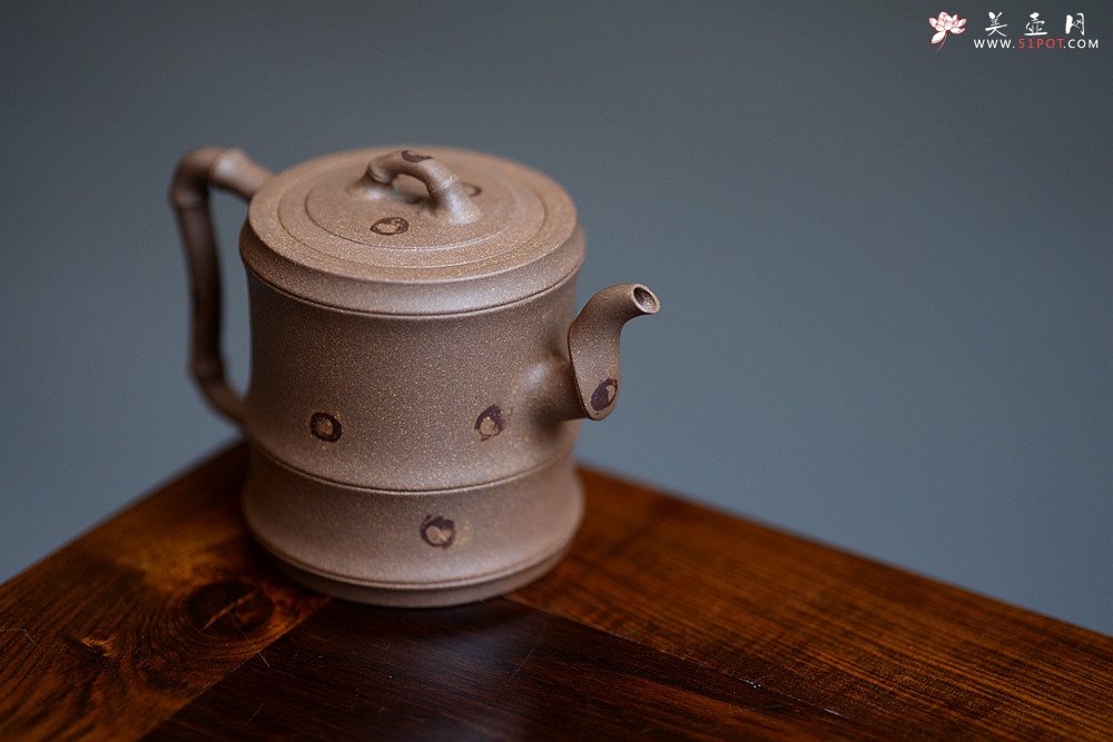 紫砂壶图片：储亚丙申夏全手新作 小秀竹套具 颇具难度 灵秀出尘 优质老段 - 美壶网