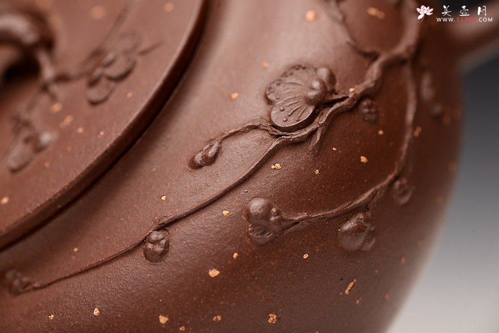 紫砂壶图片：潘丹初丙申夏全手作品~ 温文尔雅 踏雪寻梅 灵秀之作 雪中情 - 美壶网