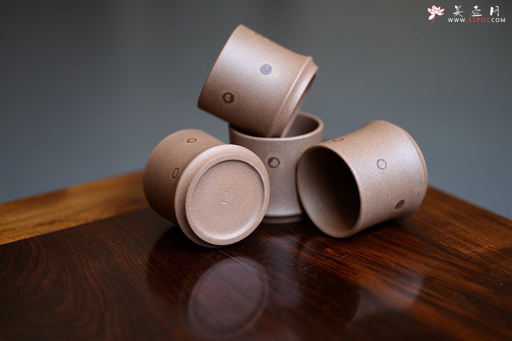 紫砂壶图片：储亚丙申夏全手新作 小秀竹套具 颇具难度 灵秀出尘 优质老段 - 美壶网