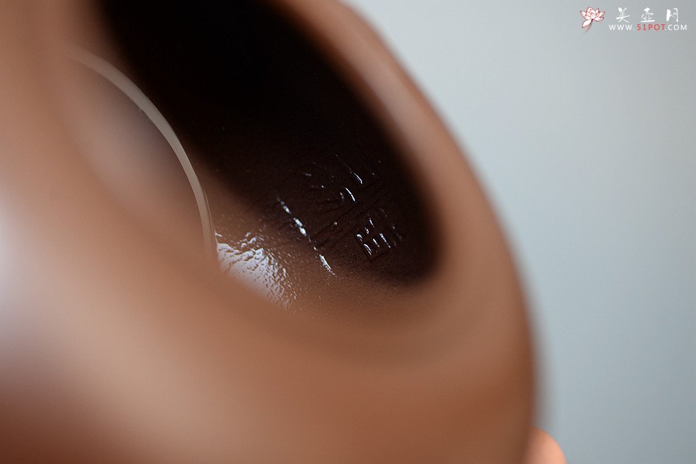 紫砂壶图片：实力派潘丹初丙申夏 优质紫泥  国画入壶 秀雅文气 全手原创福竹o(∩_∩)o - 美壶网