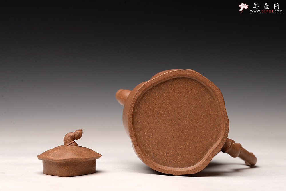 紫砂壶图片：林秀明丙申夏全手原创 摹竹韵寓隐逸之风 隐逸二式 养怡之福可得永年 - 美壶网