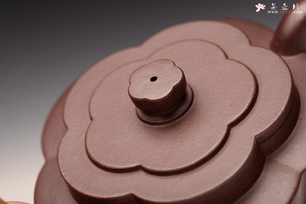 紫砂壶图片：酒虎丙申秋全手新作  梅花周盘 摹古之作 颇具难度 精工 仅此一件 - 美壶网