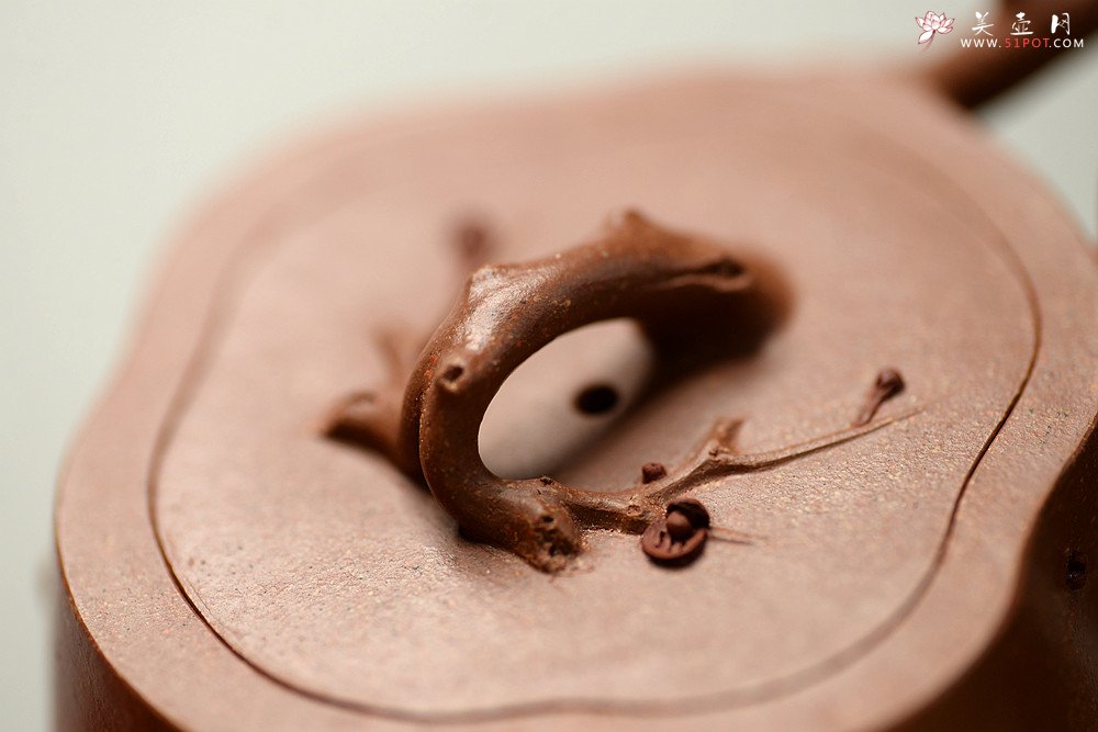 紫砂壶图片：单志萍经典代表作 丙申夏 全手精品花器 喜上眉梢 立体梅花 喜庆~ - 美壶网