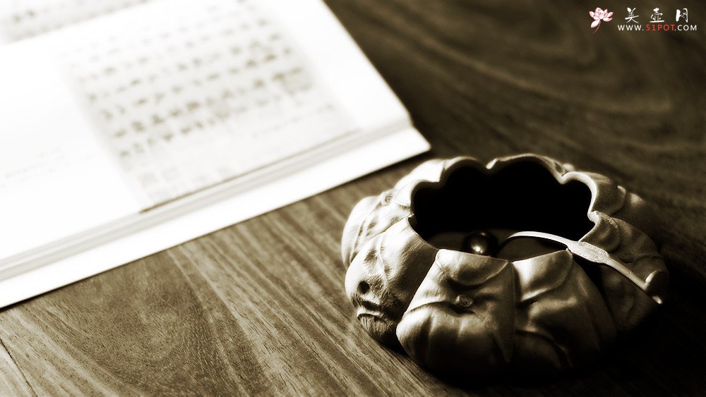 紫砂壶图片：林秀明丙申夏全手原创作品  文房雅器 龙鳞水盂 - 美壶网