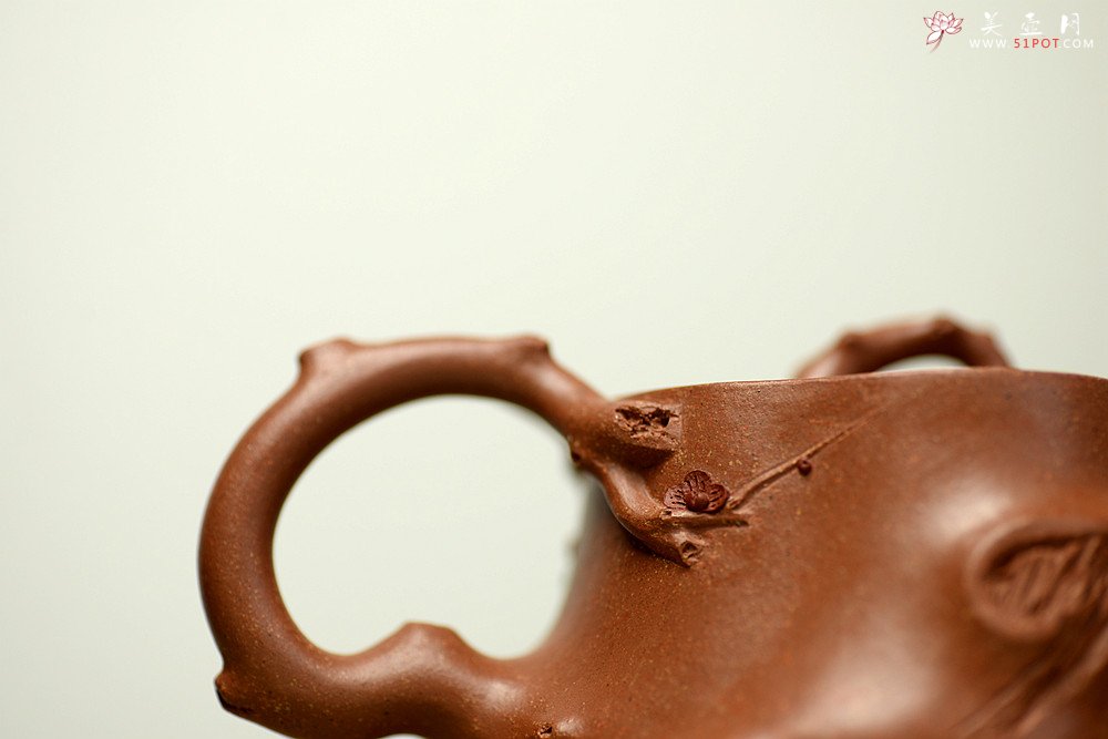 紫砂壶图片：单志萍经典代表作 丙申夏 全手精品花器 喜上眉梢 立体梅花 喜庆~ - 美壶网