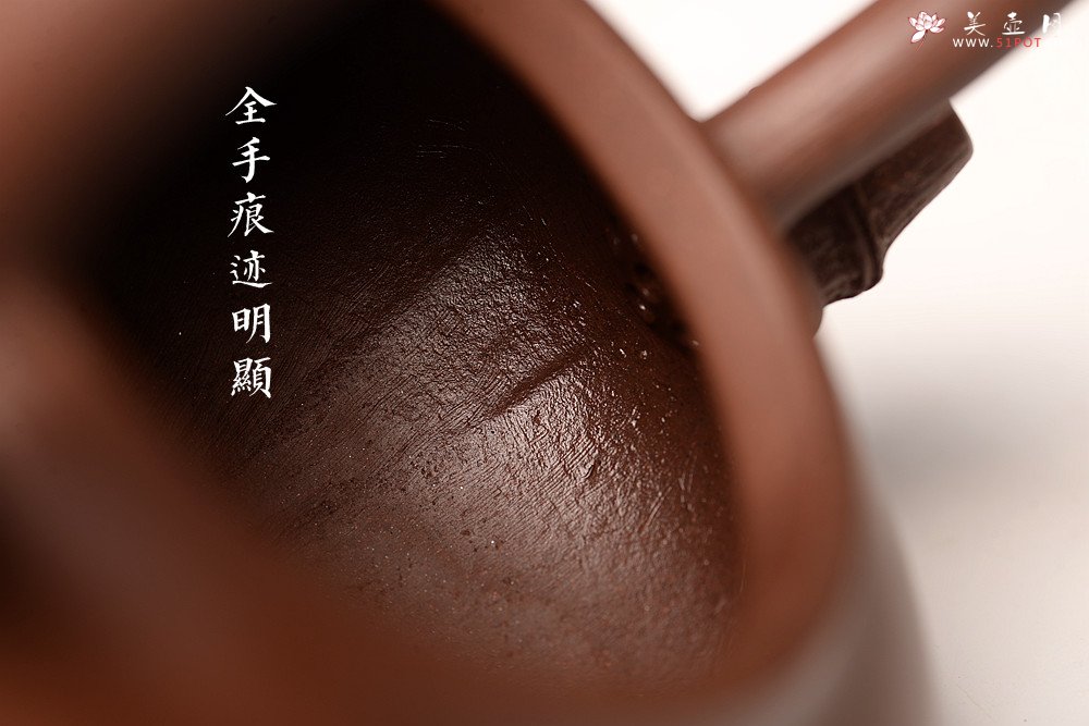 紫砂壶图片：沈秋伟丙申夏全手作品 饱满温润 气韵贯通 精品老紫泥 竹影 - 美壶网