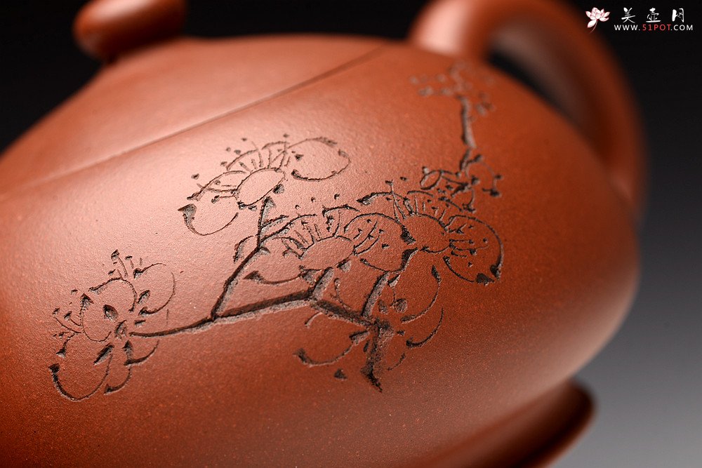 紫砂壶图片：弄梅生香 别具一格 出水如注 晗云 - 美壶网