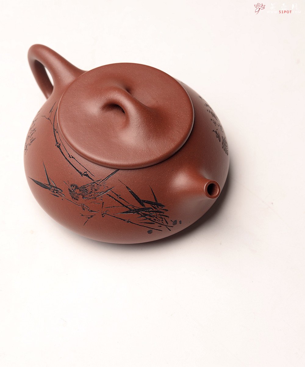 紫砂壶图片：厚重古朴 文人气息 景舟石瓢 送礼自品俱佳 精品 - 美壶网