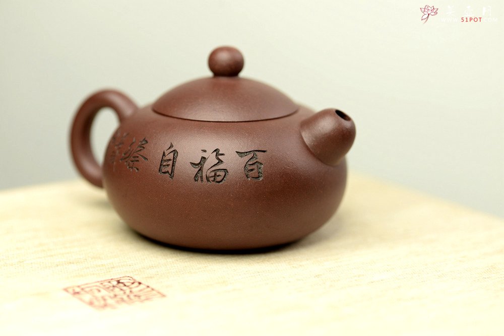 紫砂壶图片：谭华斌近作 道洪风格之玉露 刀法精炼 可人小壶 美壶特惠 - 美壶网