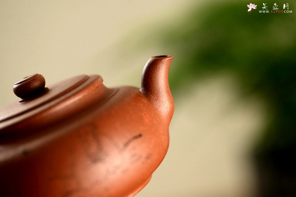 紫砂壶图片：实用佳器 雅致文气 汲古壶 - 美壶网