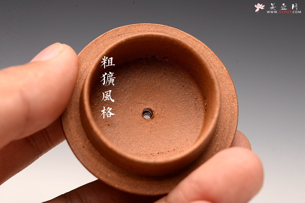 紫砂壶图片：摹古心经巨轮 古朴耐品 实用传神 古拙小炮 - 美壶网