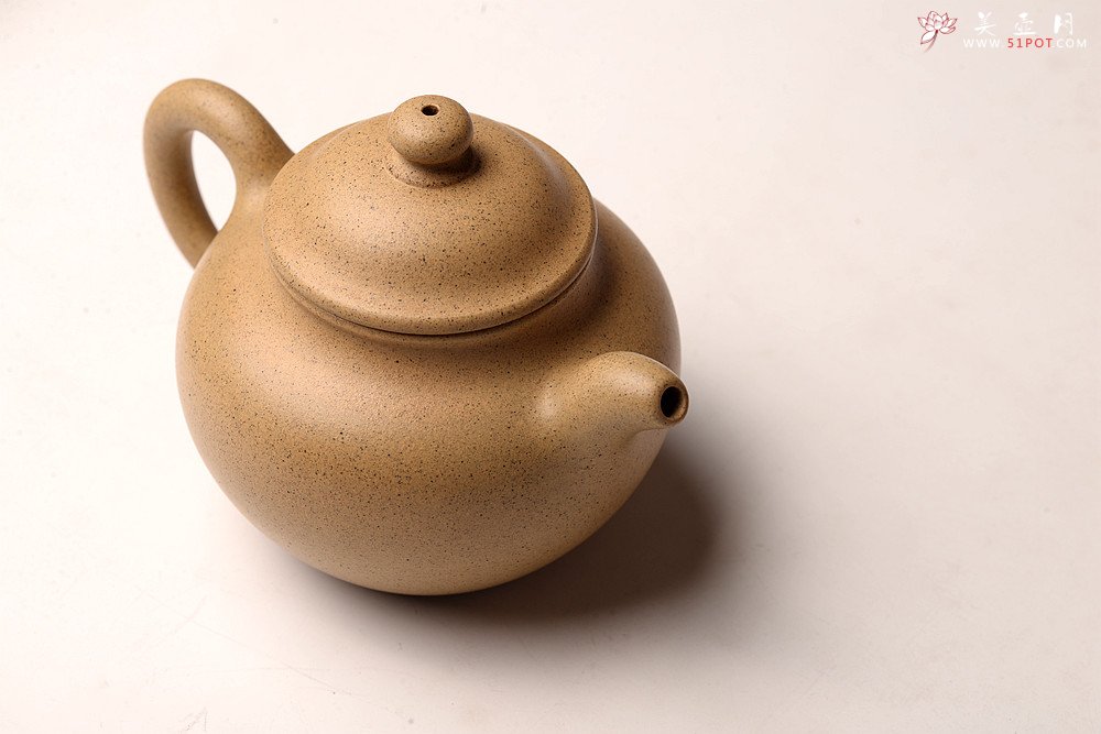 紫砂壶图片：邵春良老师全手近作 本绿小莲子 端庄秀美 泥料温润如玉 - 美壶网