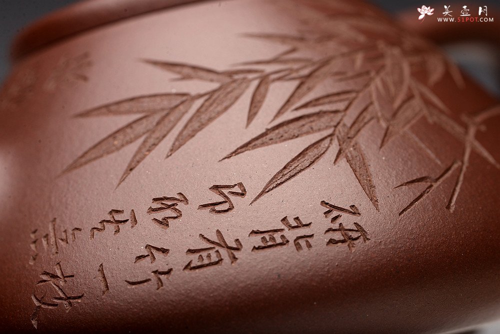 紫砂壶图片：周路健丙申夏摹古之作 张听刚装饰 文气隽永 致敬经典 全手子冶石瓢 - 美壶网