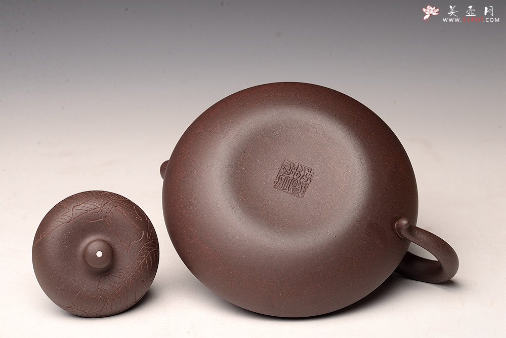 紫砂壶图片：邵春良丙申年 经典作品 曼生合欢 甚得古意 高温四号井紫泥  - 美壶网