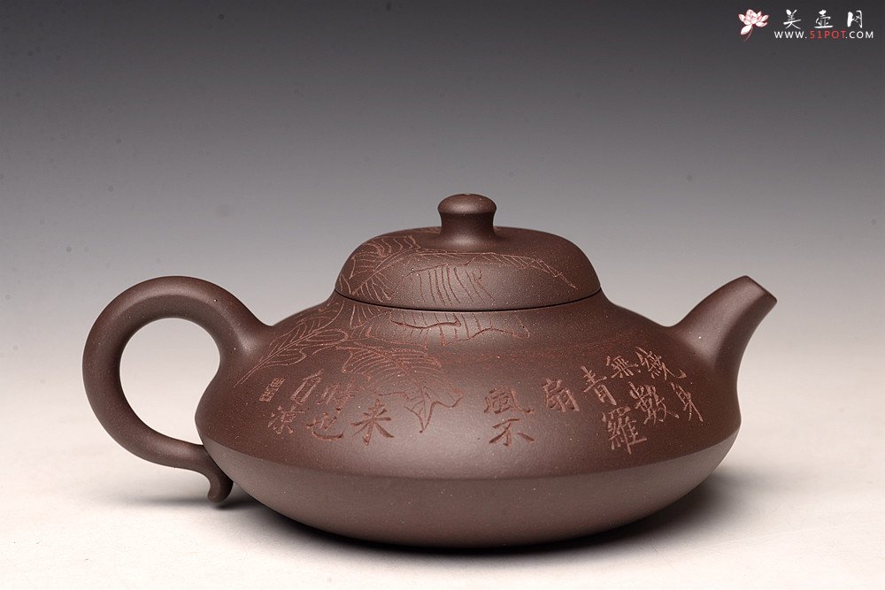 紫砂壶图片：邵春良丙申年 经典作品 曼生合欢 甚得古意 高温四号井紫泥  - 美壶网