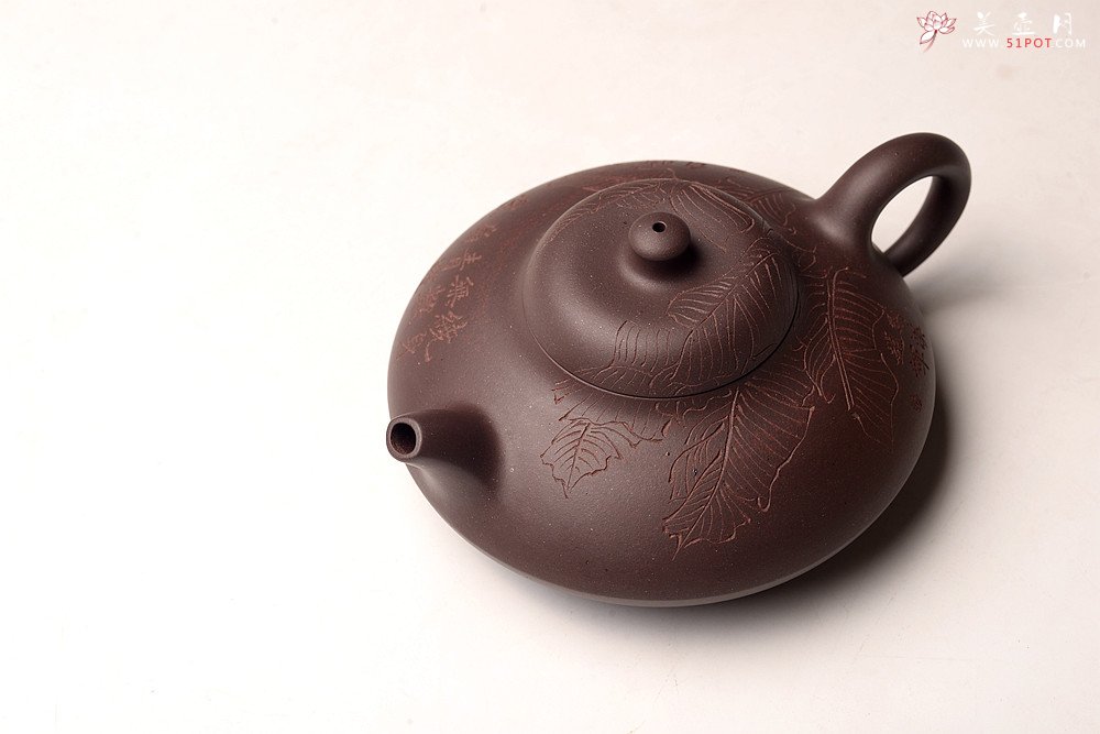 紫砂壶图片：邵春良丙申年 经典作品 曼生合欢 甚得古意 高温四号井紫泥  - 美壶网