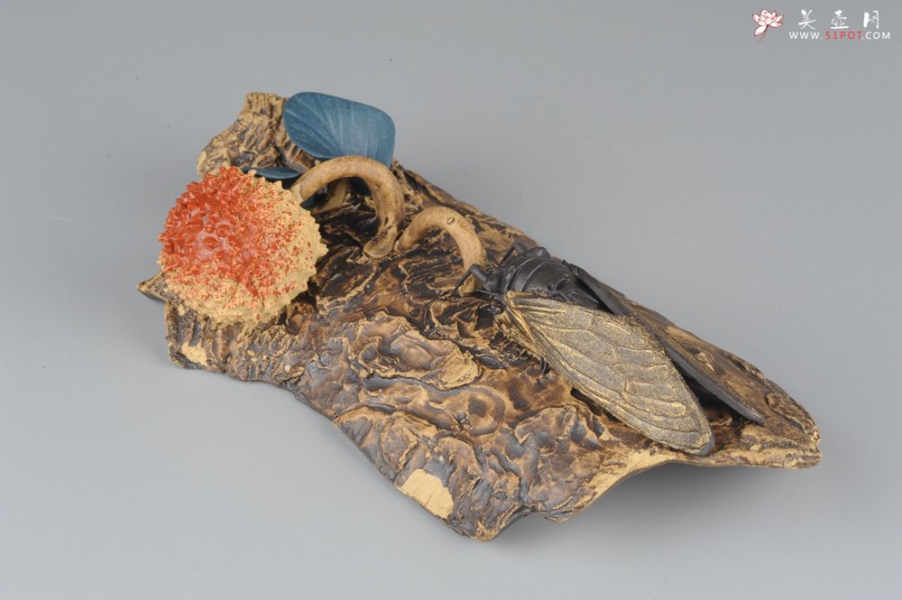 紫砂壶图片：美宠特惠 荔枝熟了，知了声声叫着夏天 - 美壶网