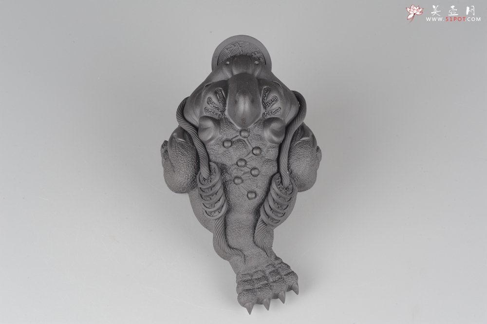 紫砂壶图片：美宠特惠 独角醉美招财金蟾茶宠 - 美壶网