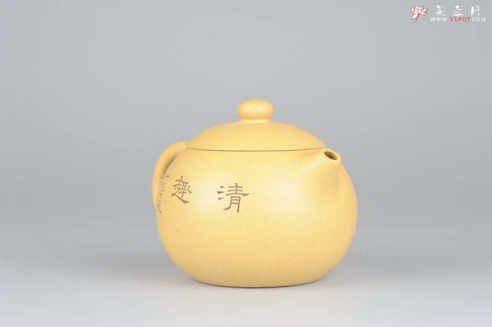 紫砂壶图片：国助唐文本绿西施  端庄 助工袁德波装饰  - 美壶网