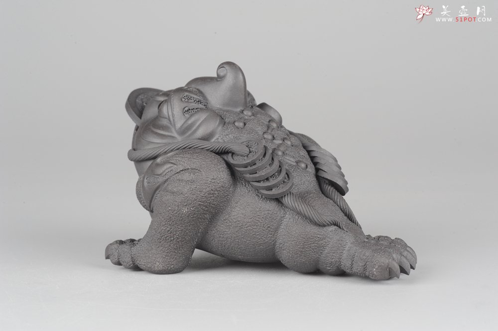 紫砂壶图片：美宠特惠 独角醉美招财金蟾茶宠 - 美壶网