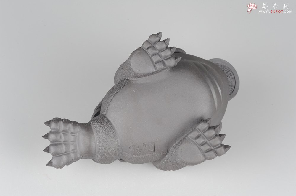 紫砂壶图片：美宠特惠 独角醉美招财金蟾茶宠 - 美壶网