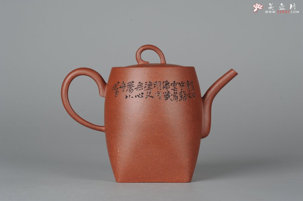 紫砂壶图片：何瑞精心装饰全手工舍得套组6件套 - 美壶网