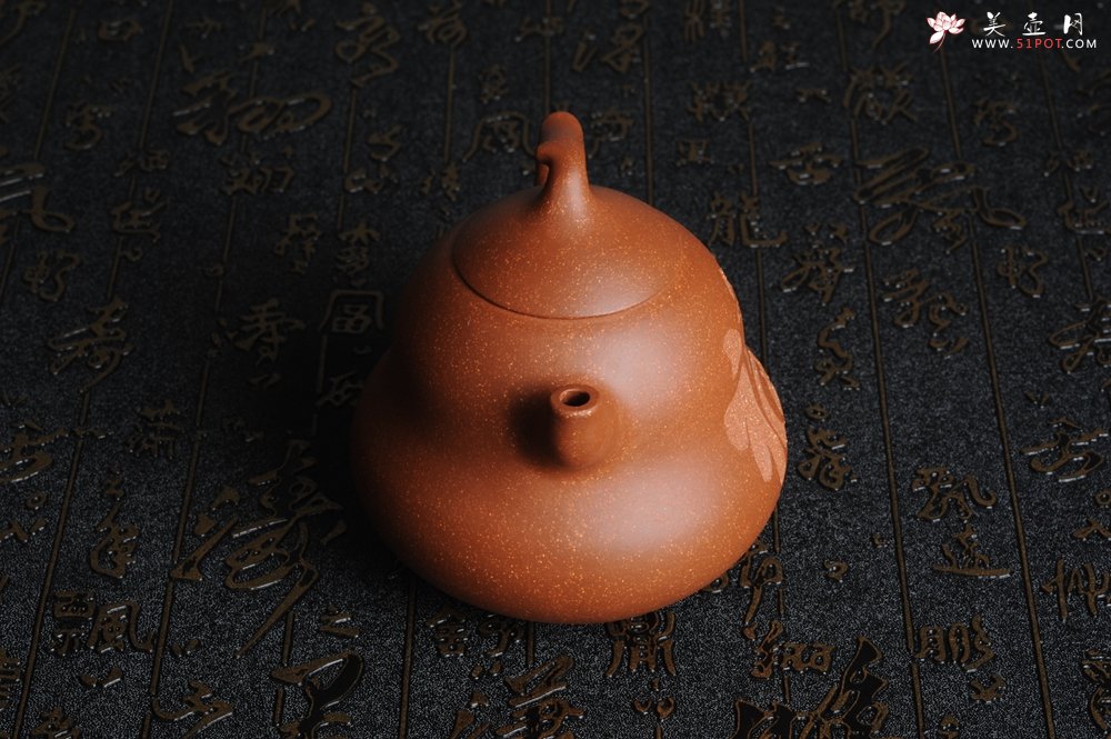 紫砂壶图片：美壶特惠 优质降坡泥葫芦福禄壶 - 美壶网