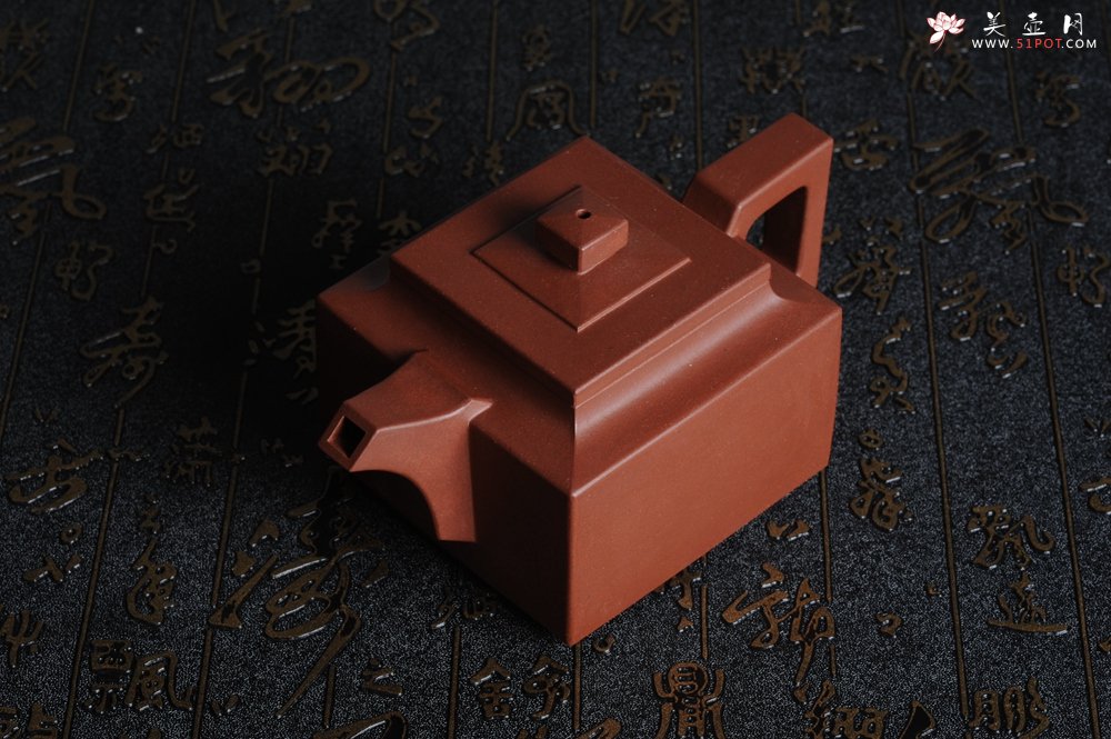 紫砂壶图片：线面挺快难度大全手工逸四方 - 美壶网