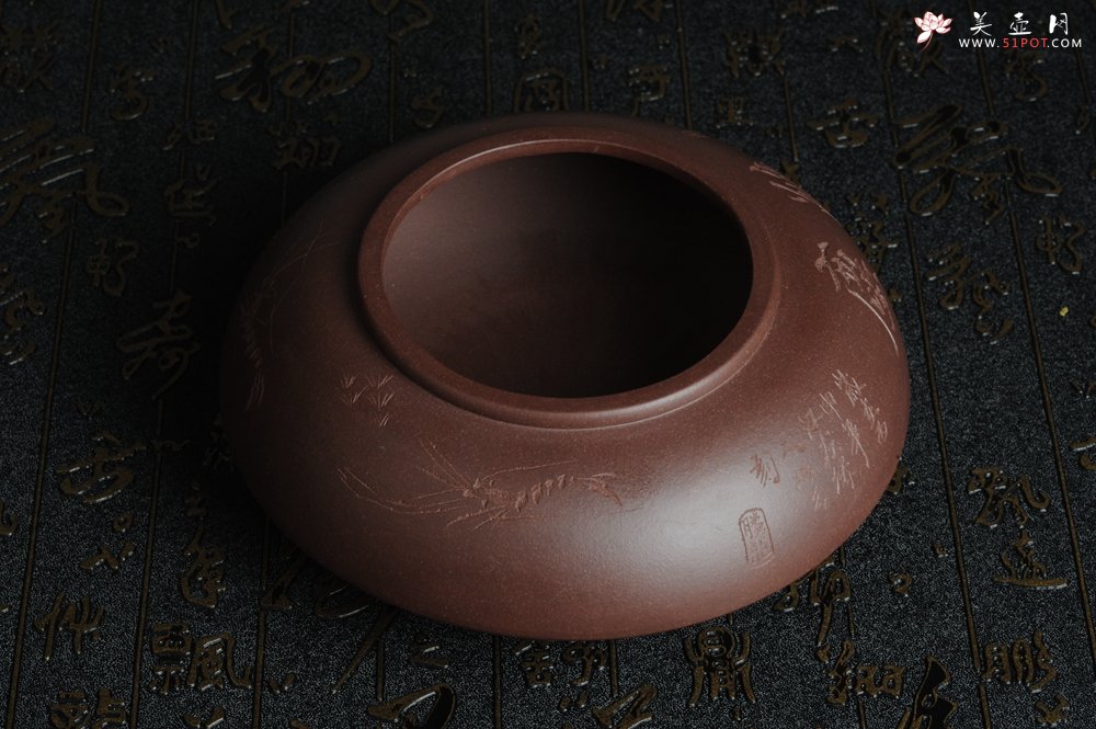 紫砂壶图片：俊儒装饰  素雅  水盂 水洗 水陪 文气十足 - 美壶网