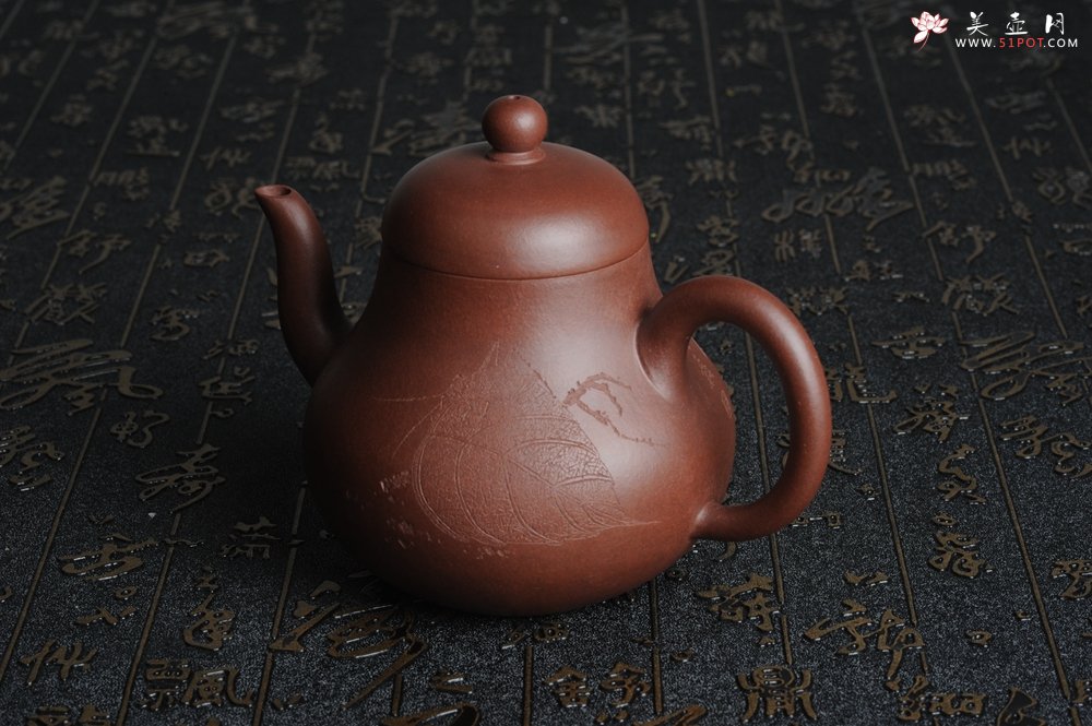 紫砂壶图片：优质紫泥 全手工 思亭 - 美壶网