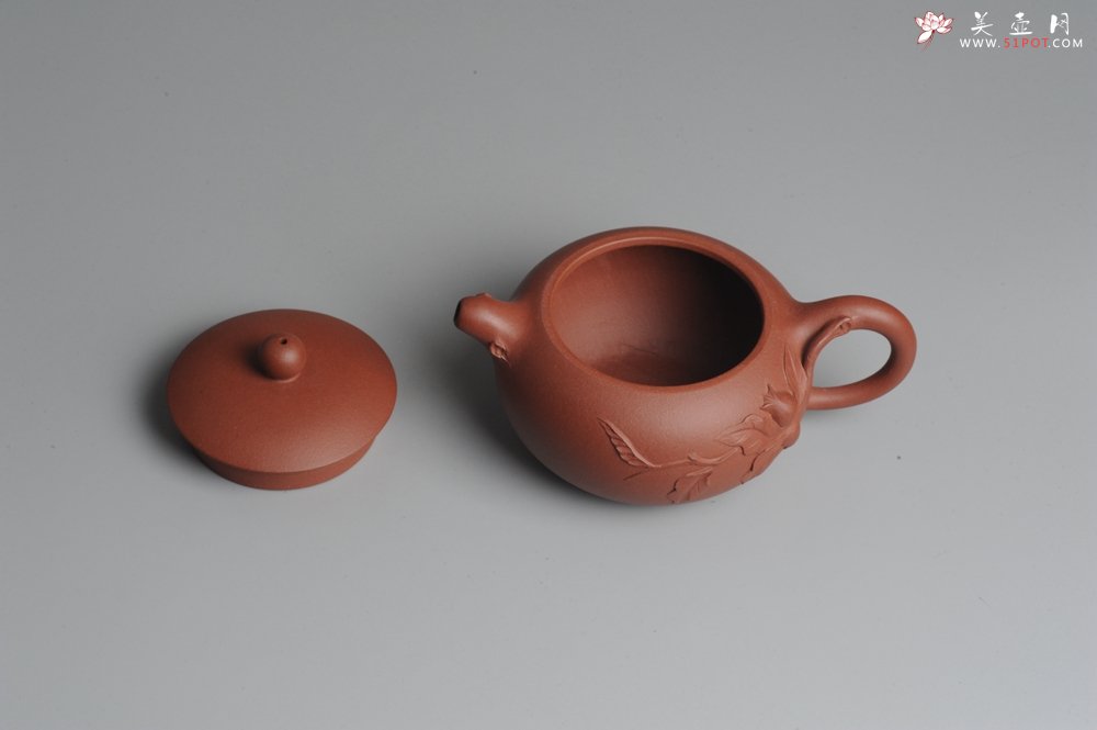 紫砂壶图片：美壶双节特惠 小花货石榴壶 - 美壶网