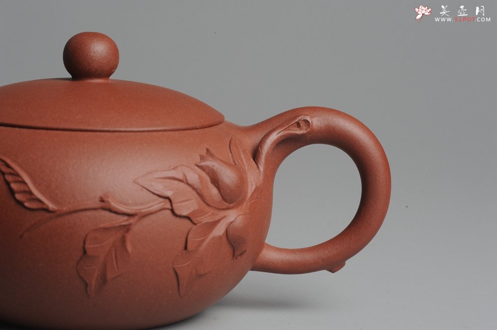 紫砂壶图片：美壶双节特惠 小花货石榴壶 - 美壶网