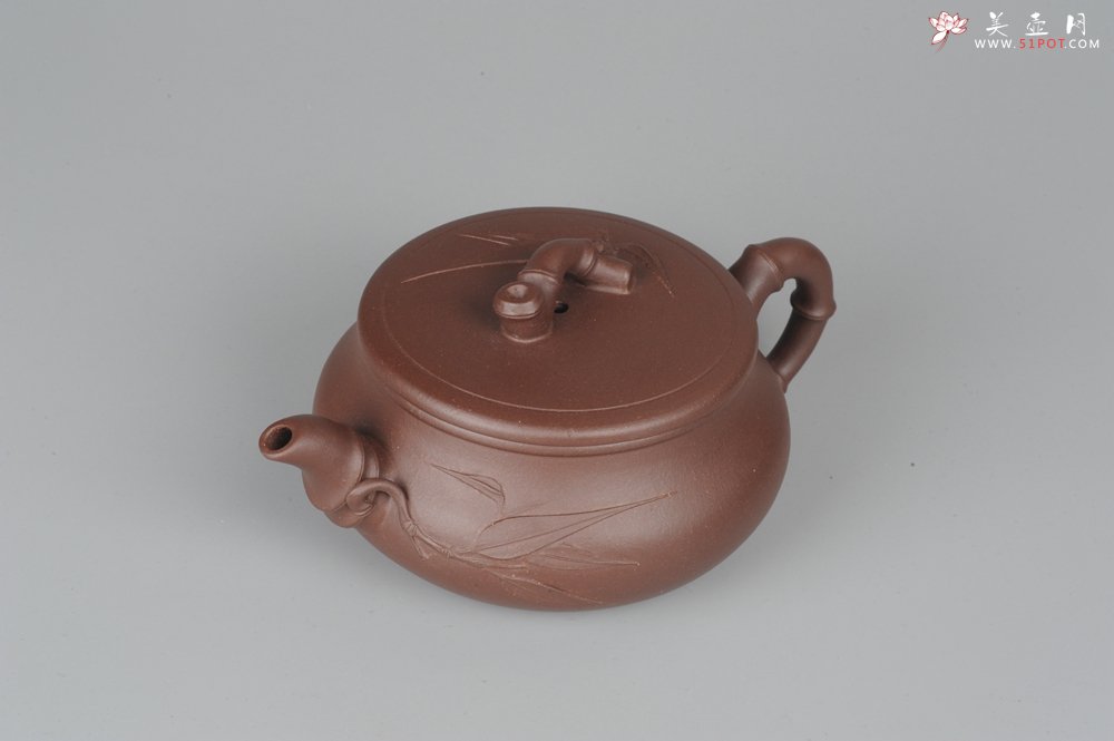 紫砂壶图片：美壶特惠 逸竹 端庄秀雅 - 美壶网