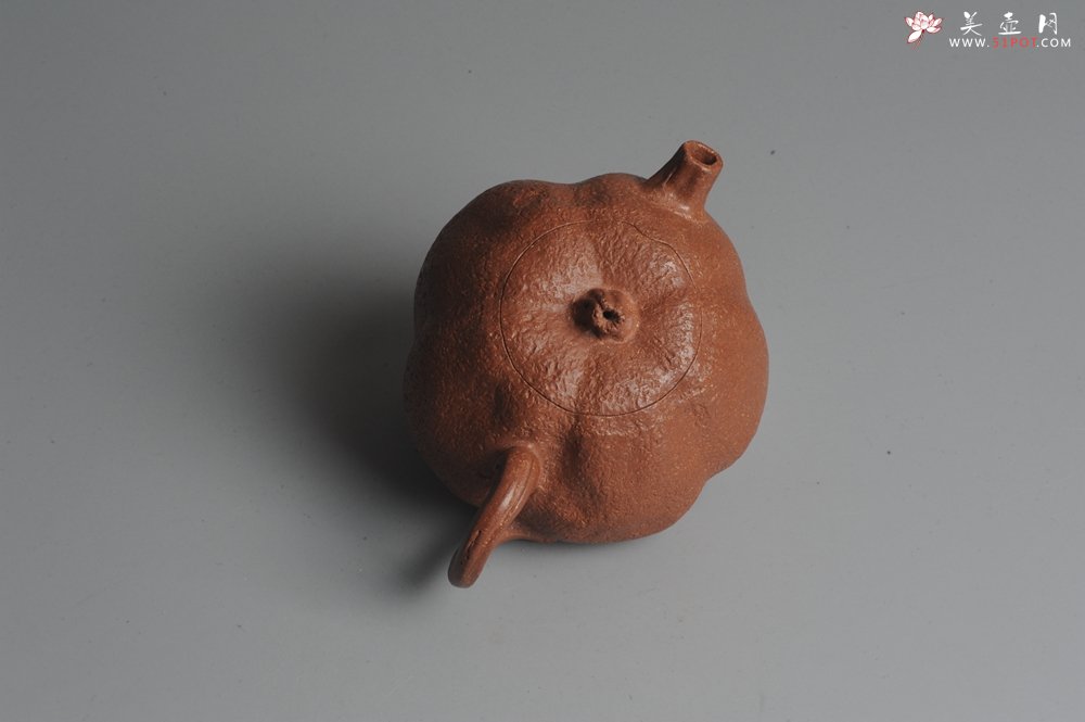 紫砂壶图片：全手工文人小瓜 泥料油润 肌理丰富 - 美壶网