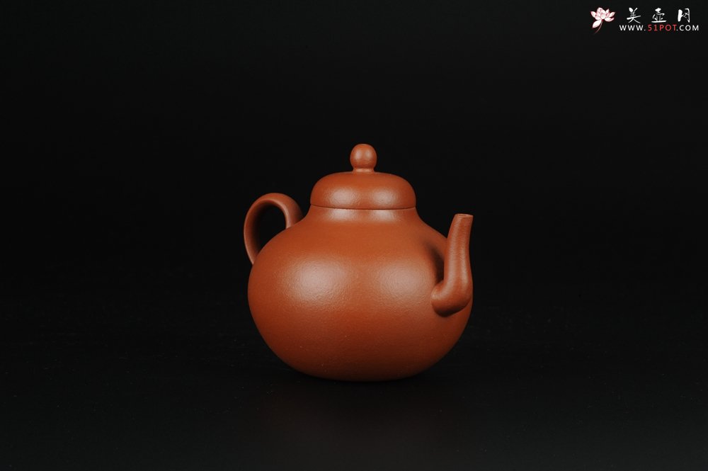 紫砂壶图片：美壶特惠 小红泥思亭 小清新 - 美壶网