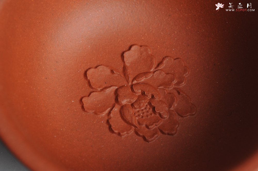 紫砂壶图片：牡丹品茗杯 不包邮 - 美壶网