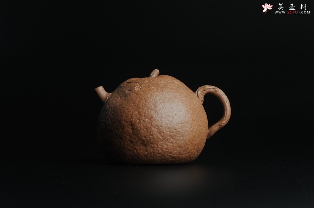 紫砂壶图片：仿生花货 全手工文人小福橘 肌理丰富 - 美壶网