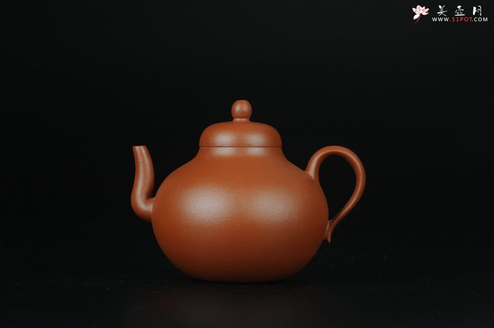 紫砂壶图片：美壶特惠 小红泥思亭 小清新 - 美壶网