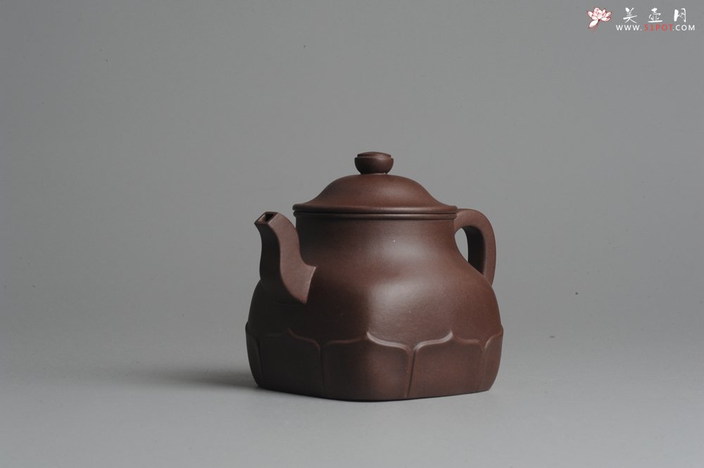 紫砂壶图片：美壶特惠 老紫泥莲灯壶 - 美壶网