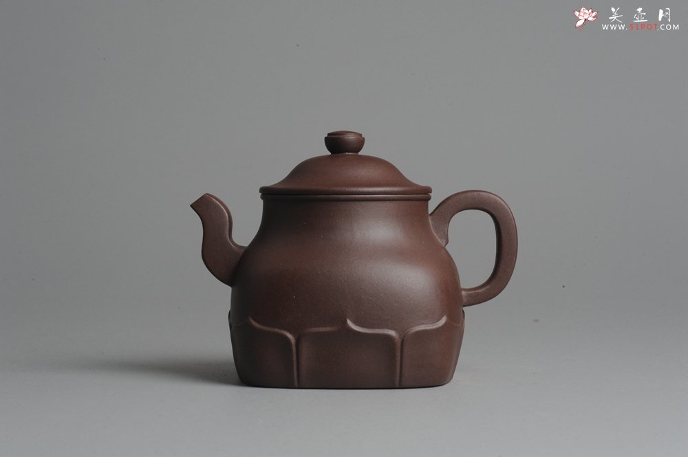 紫砂壶图片：美壶特惠 老紫泥莲灯壶 - 美壶网