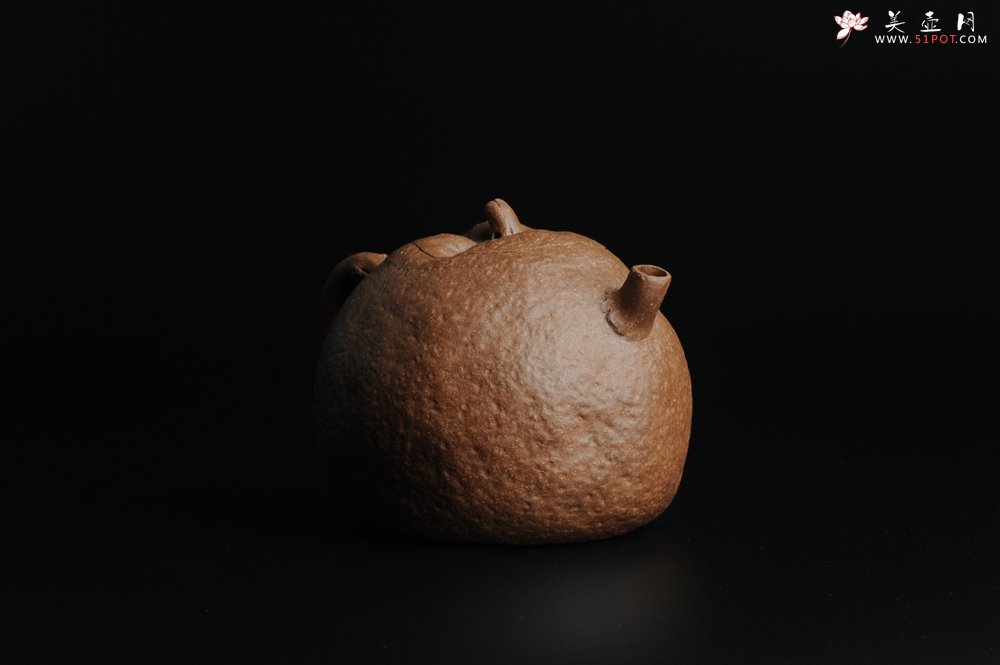 紫砂壶图片：仿生花货 全手工文人小福橘 肌理丰富 - 美壶网