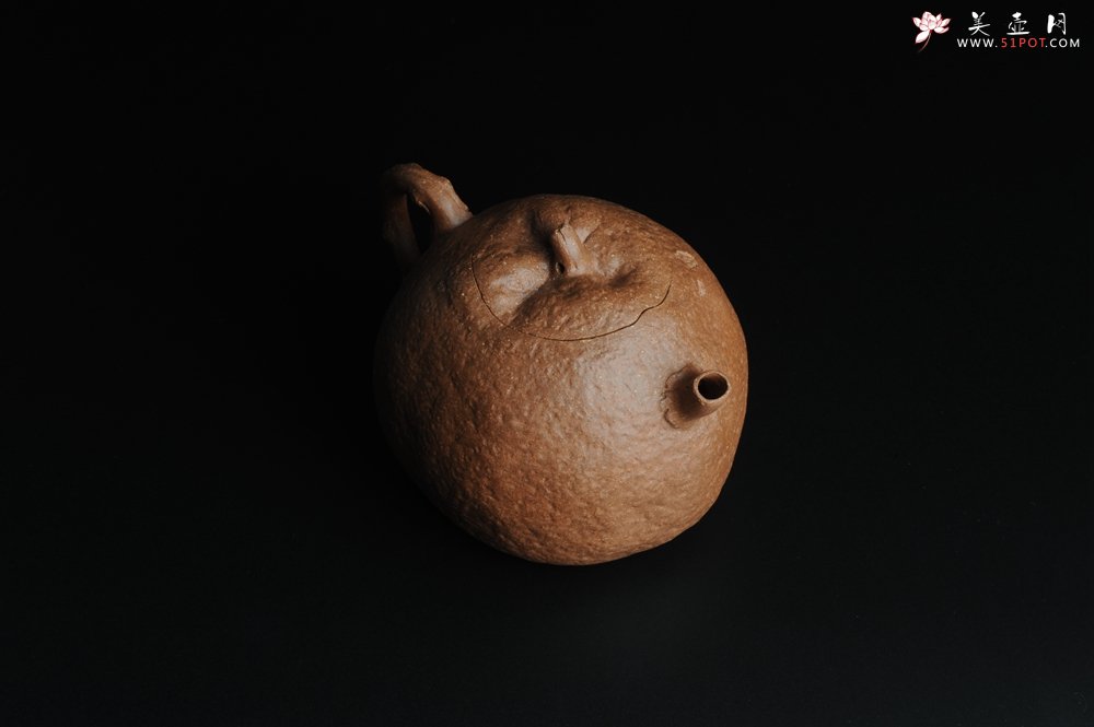紫砂壶图片：仿生花货 全手工文人小福橘 肌理丰富 - 美壶网