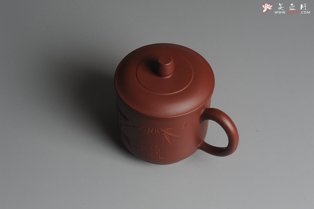 紫砂壶图片：美壶双节特惠 清雅秀竹盖杯 - 美壶网