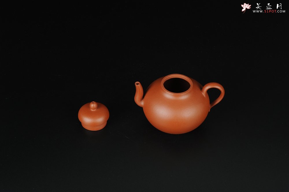 紫砂壶图片：美壶特惠 小红泥思亭 小清新 - 美壶网
