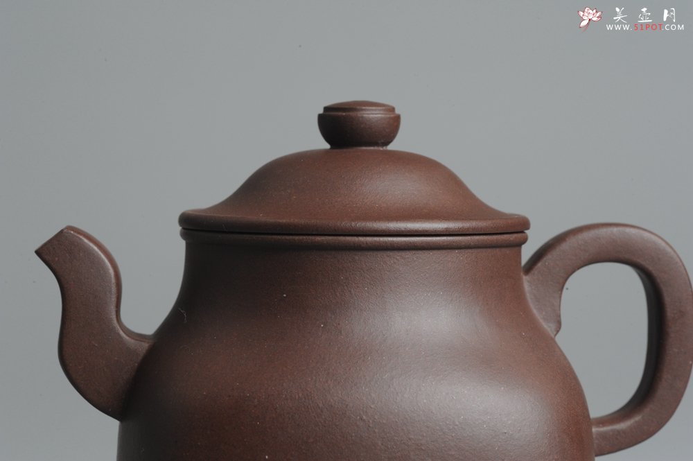 紫砂壶图片：美壶特惠 老紫泥莲灯壶 - 美壶网