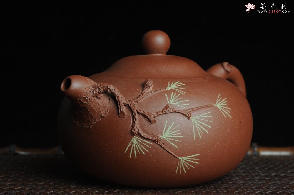 紫砂壶图片：美壶特惠 小花货松针玉乳 - 美壶网