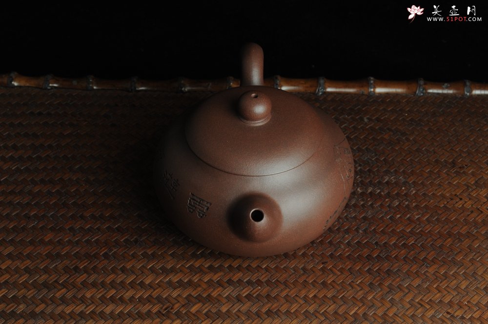 紫砂壶图片：美壶特惠 做工精致山人道洪圆珠 饱满漂亮 出水暴爽 - 美壶网