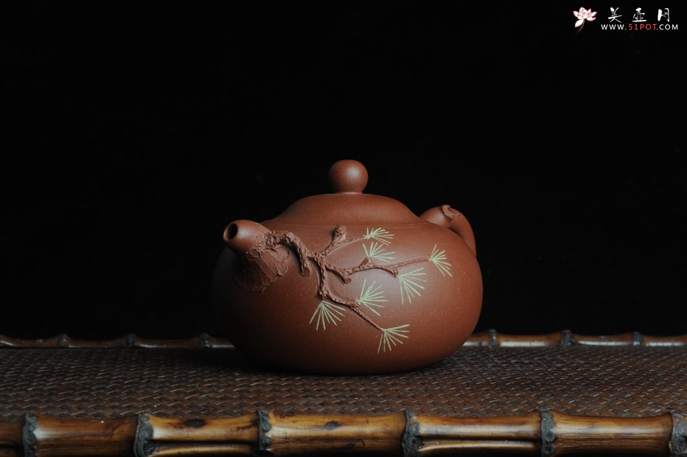 紫砂壶图片：美壶特惠 小花货松针玉乳 - 美壶网