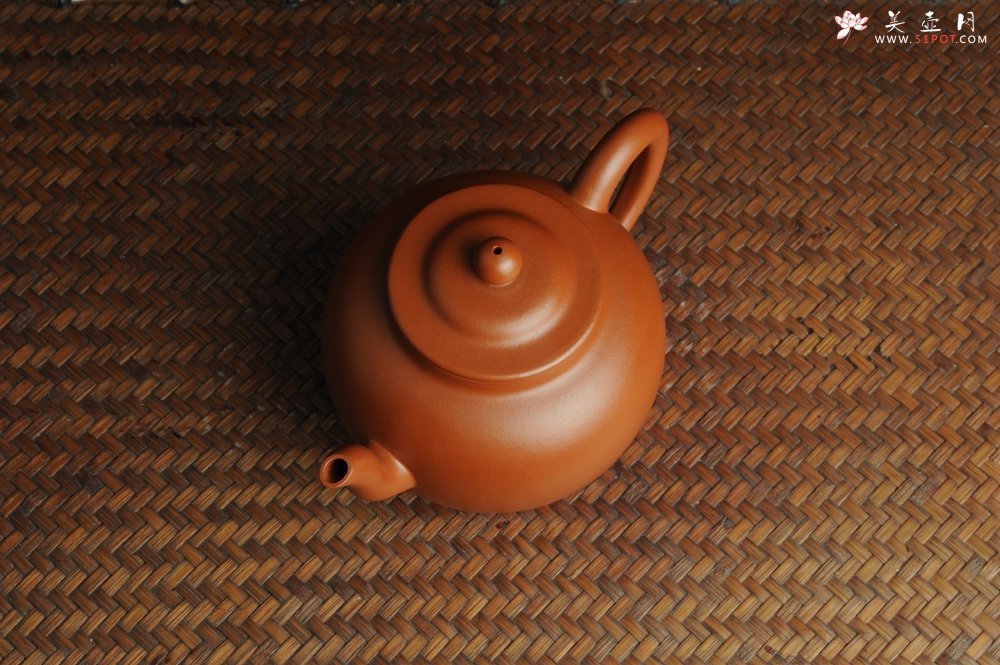 紫砂壶图片：美壶特惠 非铁红色素泥 优质朱泥古莲子 - 美壶网