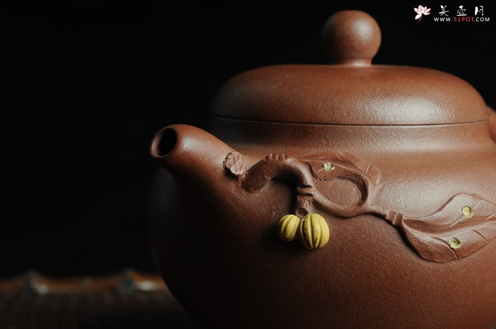 紫砂壶图片：美壶特惠 柿圆壶 - 美壶网
